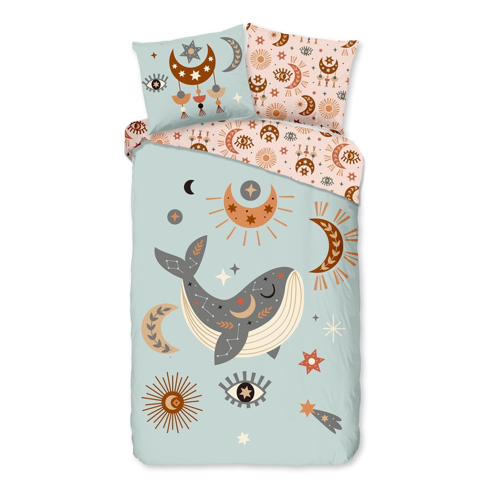 Lenjerie de pat din bumbac pentru copii Good Morning Marine, 140 x 220 cm 1 Lenjerie de pat din bumbac pentru copii Good Morning Marine, 140 x 220 cm