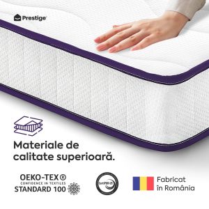 Saltea ERGO COMFORT, ortopedică, cu spumă poliuretanică și arcuri, Grosime 18 cm - imagine 5