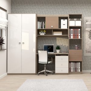 Ansamblu Birou MODUS 3 mdf alb cappuccino gloss.jpg