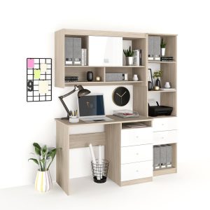 Ansamblu birou MODUS 2 Oak alb gloss opt.jpg