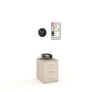 Casetiera birou STUDIO 3 sertare oak opt2.jpg