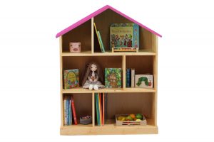 Casuta biblioteca din lemn BookHouse Bubble Gum 130 x 96 x 30 cm - imagine 2