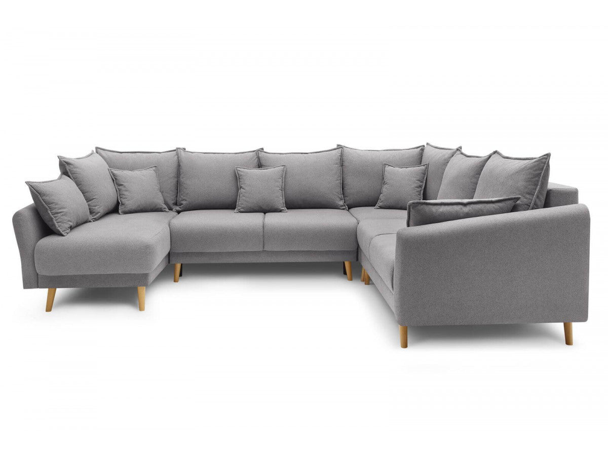 Colțar Extensibil, în formă de U, JULIET, cu ladă de depozitare, variante stânga/dreapta, 316x246x95 cm 1 Colțar Extensibil, în formă de U, JULIET, cu ladă de depozitare, variante stânga/dreapta, 316x246x95 cm