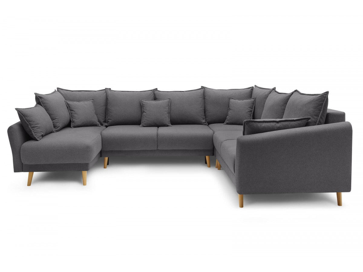 Colțar Extensibil, în formă de U, JULIET, cu ladă de depozitare, variante stânga/dreapta, 316x246x95 cm 1 Colțar Extensibil, în formă de U, JULIET, cu ladă de depozitare, variante stânga/dreapta, 316x246x95 cm