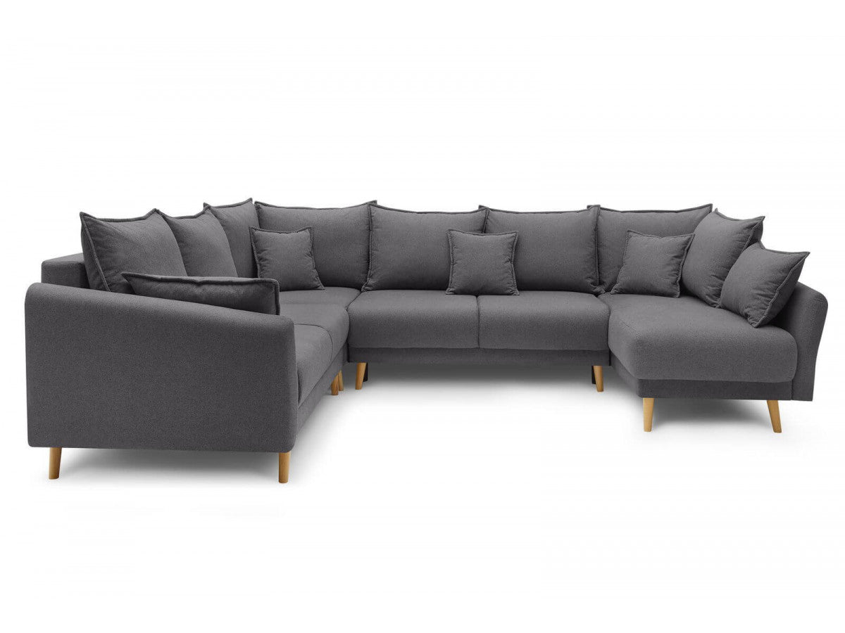 Colțar Extensibil, în formă de U, JULIET, cu ladă de depozitare, variante stânga/dreapta, 316x246x95 cm 1 Colțar Extensibil, în formă de U, JULIET, cu ladă de depozitare, variante stânga/dreapta, 316x246x95 cm