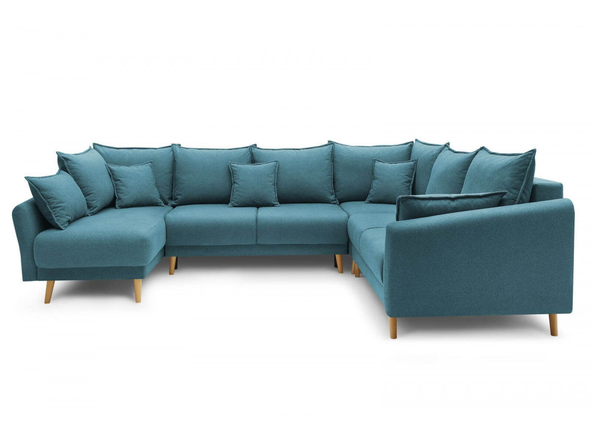 Colțar Extensibil, în formă de U, JULIET, cu ladă de depozitare, variante stânga/dreapta, 316x246x95 cm 1 Colțar Extensibil, în formă de U, JULIET, cu ladă de depozitare, variante stânga/dreapta, 316x246x95 cm