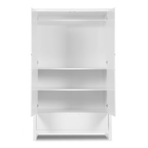 Dulap Childhome Quadro White 110x58x185 cm MDF Alb