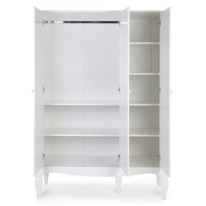 Dulap Childhome Romantic 136.8x60.3x190 cm Mdf Alb - imagine 2