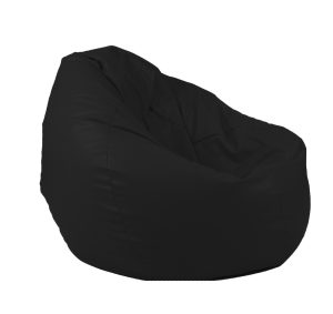 Fotoliu pufrelax tip sac nirvana gigant black piele eco umplut cu perle polistiren - imagine 2