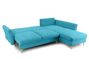 Colțar Extensibil STOCHOLM, cu ladă de depozitare, variante stânga/dreapta 270x210x90 cm - imagine 4