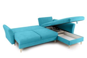 Colțar Extensibil STOCHOLM, cu ladă de depozitare, variante stânga/dreapta 270x210x90 cm - imagine 2