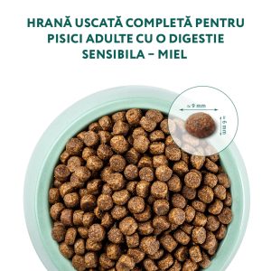 OPTIMEAL Sensitive, Miel, hrană uscată pisici, sesibilități digestive OPTIMEAL Sensitive, Miel, hrană uscată pisici, sistem digestiv, 10kg - imagine 2