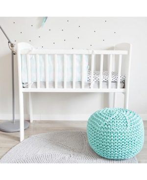 Patut mic co-sleeping din lemn alb cu Saltea Cocos Spuma Cocos 90 x 40 x 7 cm - imagine 7