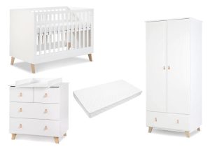Mobilier camera copii si bebelusi Klups Noah alb 2 - imagine 8