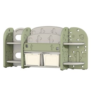 Mobilier organizare carti si jucarii Nichiduta Birds Green - imagine 2