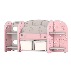 Mobilier organizare carti si jucarii Nichiduta Birds Pink - imagine 2
