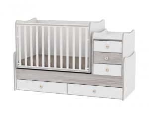 Mobilier transformabil Maxi Plus 70 x 160 cm White Artwood - imagine 2