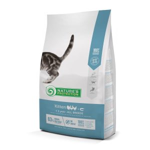 NATURES PROTECTION Kitten, Pasăre cu Krill, hrană uscată pisici junior, 7kg