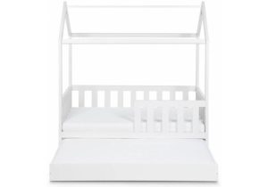 Pat tineret casuta Klups Liv alb 160x80 cu sertar - imagine 3