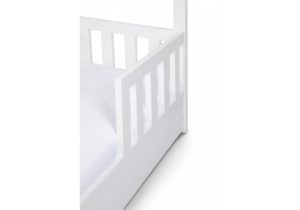 Pat tineret casuta Klups Liv alb 160x80 cu sertar - imagine 4