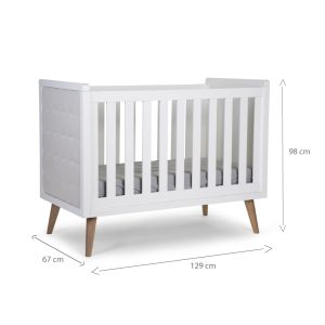 Patut Childhome Retro Rio 60x120 cm Mdf Alb - imagine 2