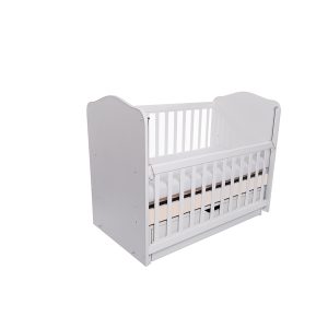 Patut Vessanti Como balansoar culisant alb cu bej + saltea cocos confort 120 x 60 x 12 cm - imagine 3