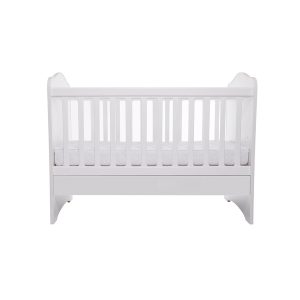 Patut Vessanti Como fara sertar alb + saltea cocos confort 120 x 60 x 12 cm - imagine 2