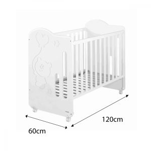 Patut Micuna Sweet Globito 120x60 cm alb - imagine 2