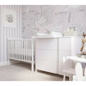 Patut YappyUno din lemn 120x60 cm alb YappyKids - imagine 6