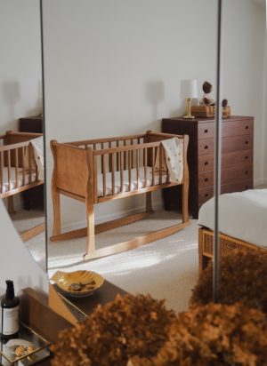 Patut balansoar co-sleeping din lemn Noble Vintage 90 x 40 cm - imagine 2