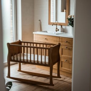 Patut balansoar co-sleeping din lemn Noble Vintage 90 x 40 cm - imagine 7