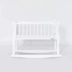Patut balansoar co-sleeping din lemn Noble alb 90 x 40 cm - imagine 4
