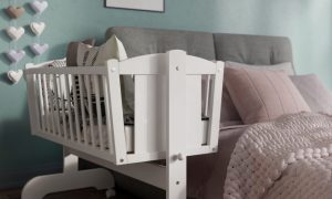 Patut balansoar pentru bebelusi 90x40 cm Nichiduta Micul Koala Alb - imagine 3