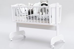 Patut balansoar pentru bebelusi 90x40 cm Nichiduta Micul Koala Alb - imagine 6