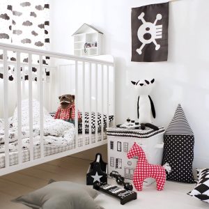 Patut din lemn pentru bebe inaltime saltea reglabila Country Alb 120x60 cm - imagine 4