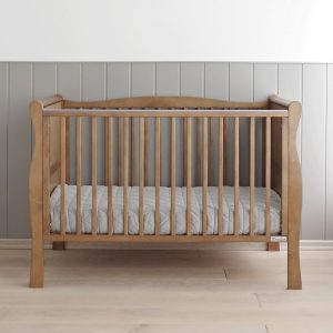 Patut din lemn pentru bebe inaltime saltea reglabila Noble Vintage 120x60 cm - imagine 7