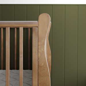 Patut din lemn pentru bebe inaltime saltea reglabila Noble Vintage 120x60 cm - imagine 6