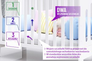 Patut din lemn 120x60 cm Nichiduta Lilia White 120x60 cm - imagine 8