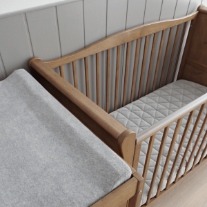 Patut din lemn masiv transformabil pentru bebe si junior Noble Vintage 140 x 70 cm - imagine 3