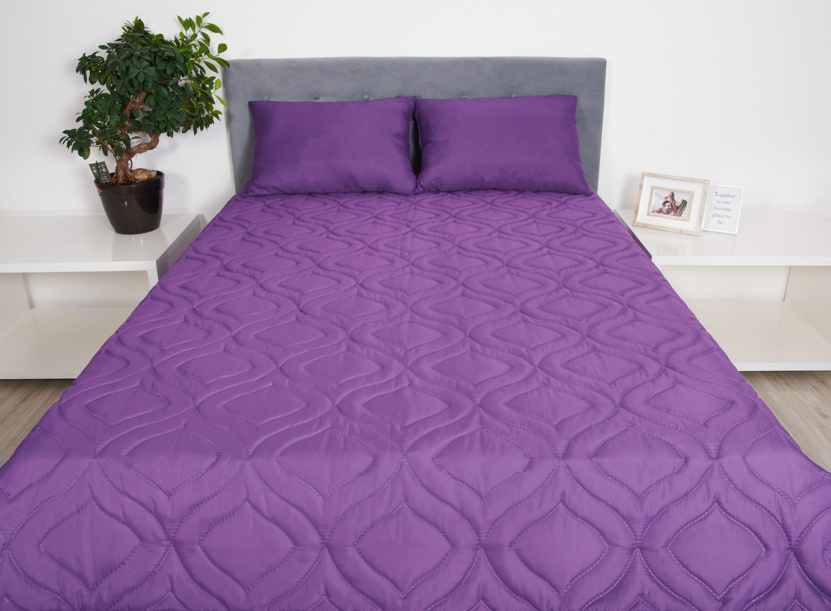 Pilota de vară 180x200 Somnart Belina, microfibra, lavabila la masina, vidata, Mov 1 PernePilota Belina MOV somnart.ro .jpg