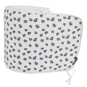 Protectie patut Childhome 35x340 cm Jerse leopard - imagine 2