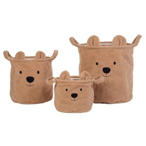 Set 3 cosuri depozitare Childhome Teddy - imagine 3