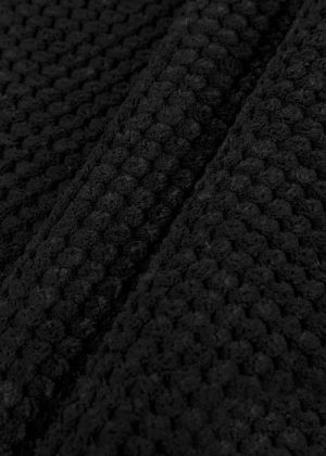 Set fotoliu puf king size perna decorativa black velvet umplut cu fulgi de burete memory mix - imagine 2