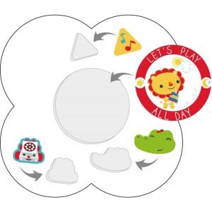 Set masuta multifunctionala si un scaunel Its Giggle Time - imagine 3