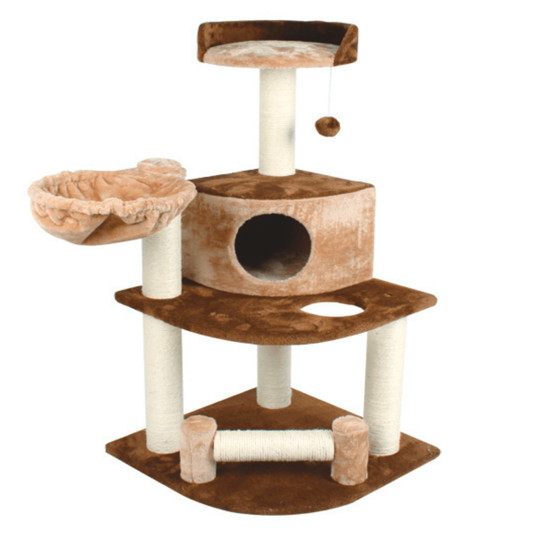 Animax-Ansamblu de joaca cu etaj pentru pisici Enjoy 54x54x107 cm 1 Animax-Ansamblu de joaca cu etaj pentru pisici Enjoy 54x54x107 cm