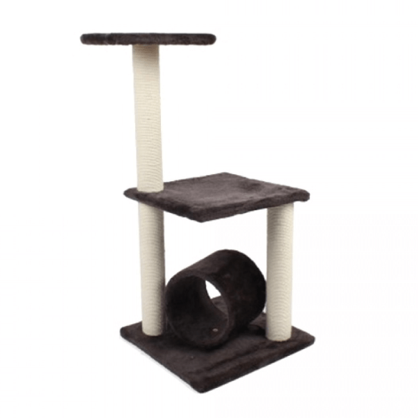 Animax-Ansamblu de joaca din plus si iuta pentru pisici Enjoy 40x40x86 cm 1 Animax-Ansamblu de joaca din plus si iuta pentru pisici Enjoy 40x40x86 cm