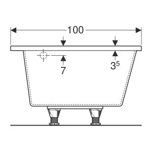 cada asimetrica pe stanga geberit selnova 160 cm alb30589.jpg