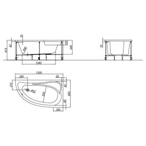 cada de colt kolpasan calando l pe stanga 150 x 85 cm alb25675.jpg