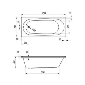 cada dreptunghilara kolpasan tamia acril alb 170x75 cm10010.jpg