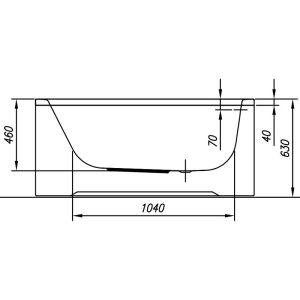 cada dreptunghiulara kolpasan betty 140 x 70 cm alb26545.jpg